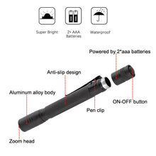 Load image into Gallery viewer, 3 Modes Mini Penlight 150 Lumen with Adjustable Focus
